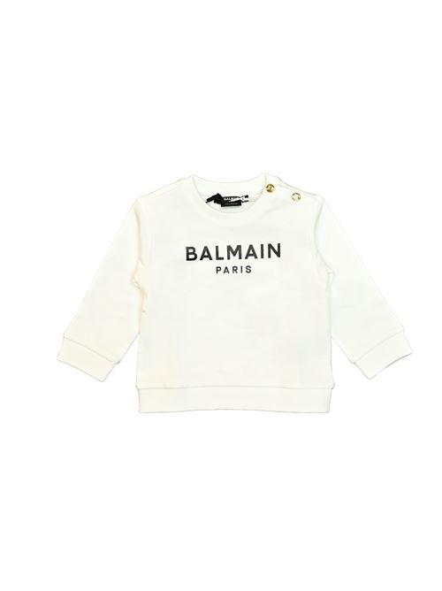 Felpa, bambina, logata. BALMAIN | BS4590 Z0001100NE